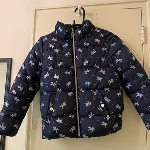 H and M girls unicorn jacket